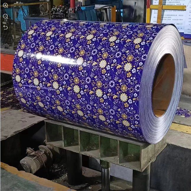 Printed galvanized steel coil